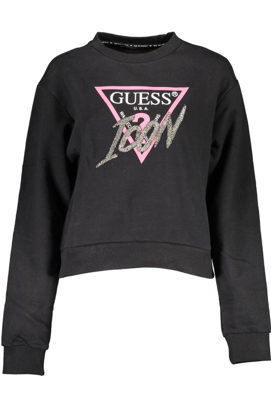 Guess Jeans Black Cotton Women Sweater