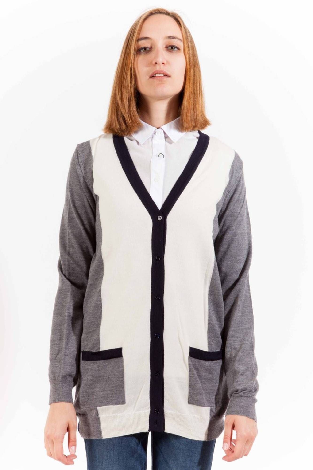 Gant Gray Wool Women Cardigan