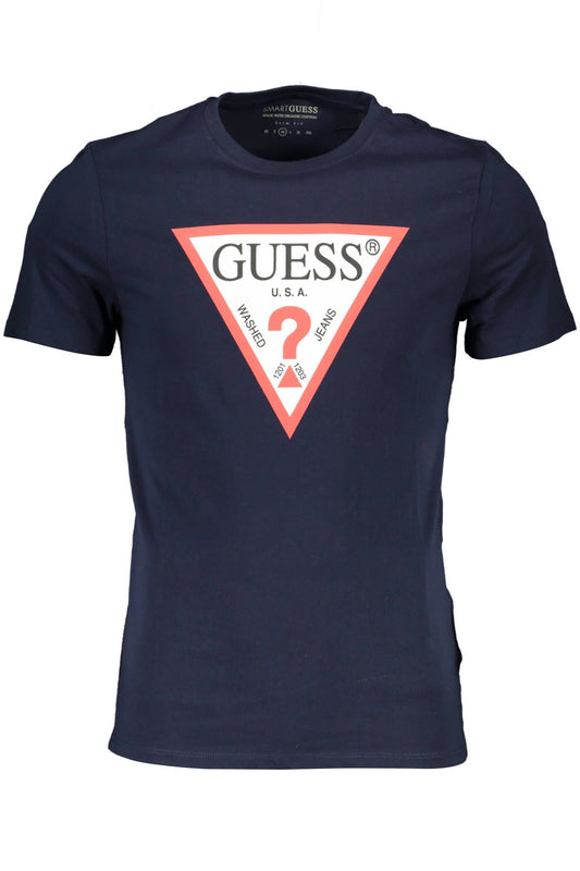 Guess Jeans Blue Cotton Men T-Shirt