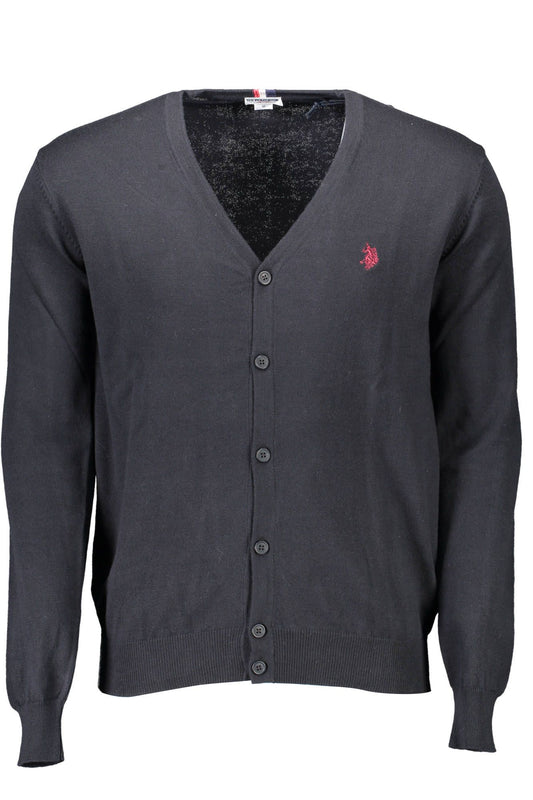 U.S. POLO ASSN. Blue Cotton Men Cardigan