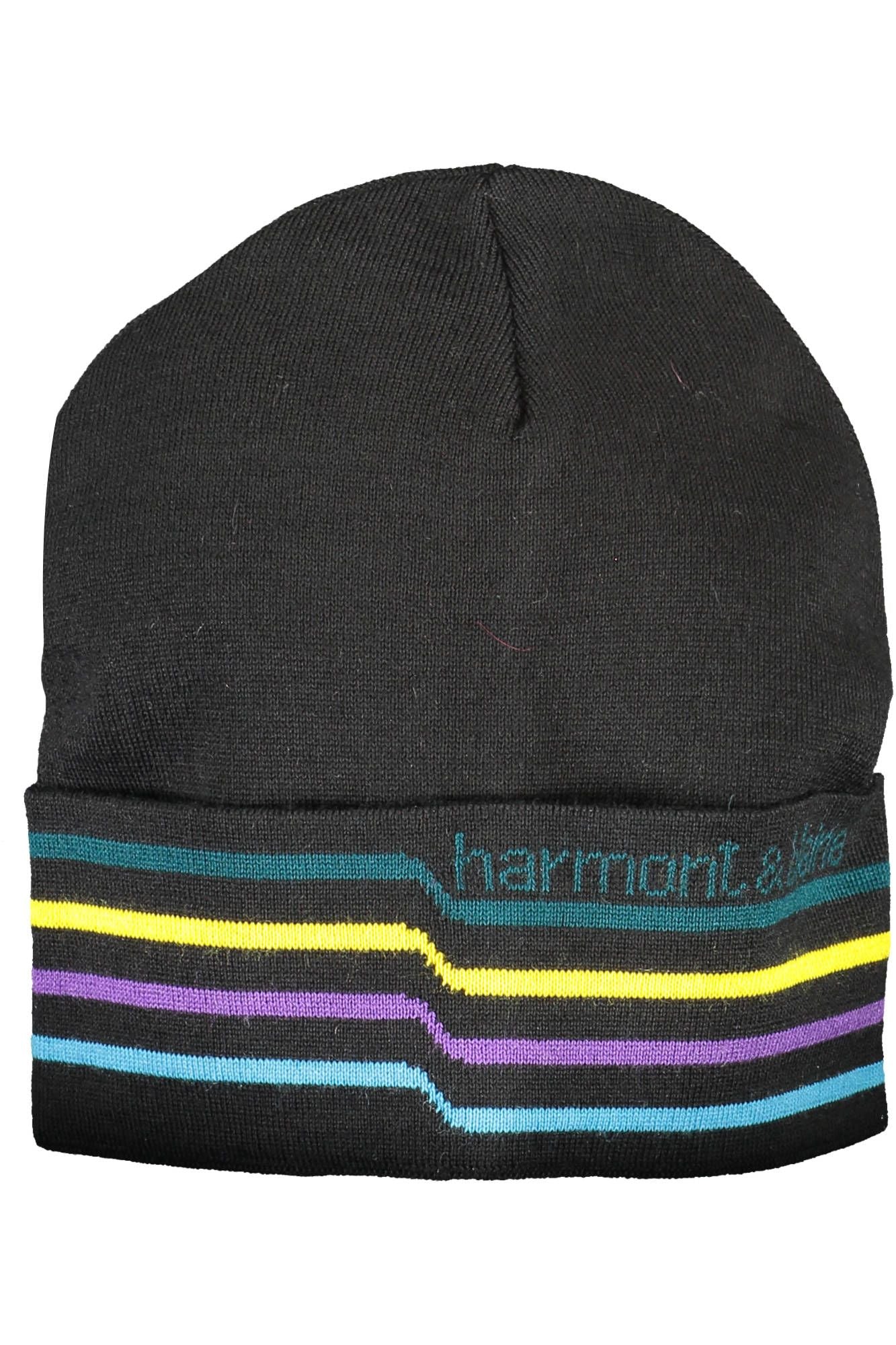 Harmont & Blaine Black Wool Men Cap