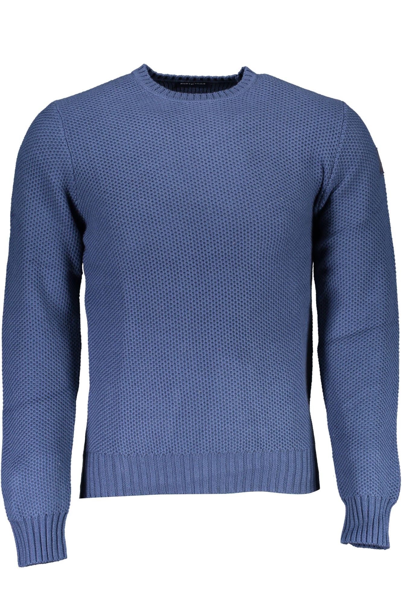 North Sails Blue Cotton Men Sweater