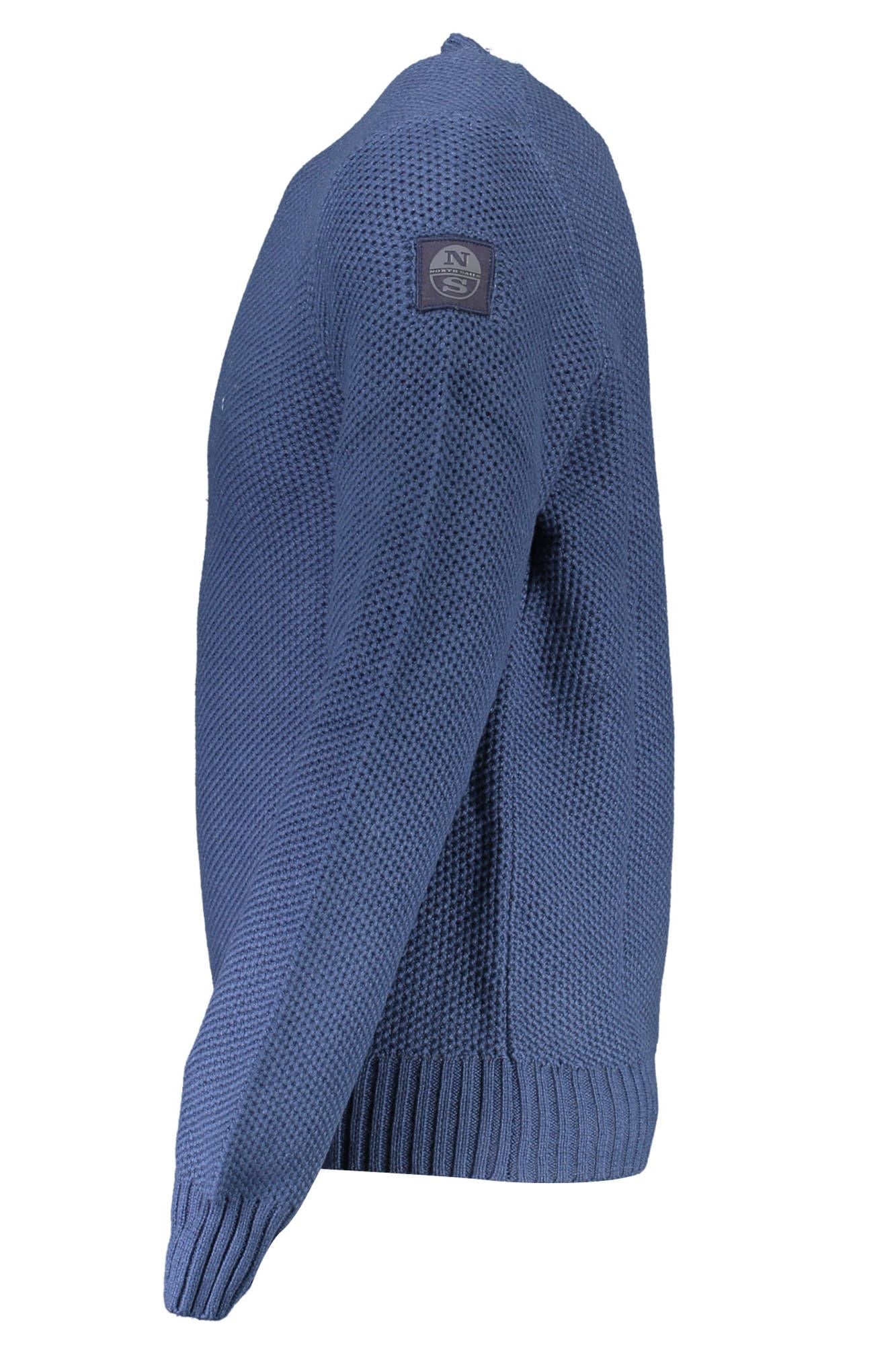 North Sails Blue Cotton Men Sweater