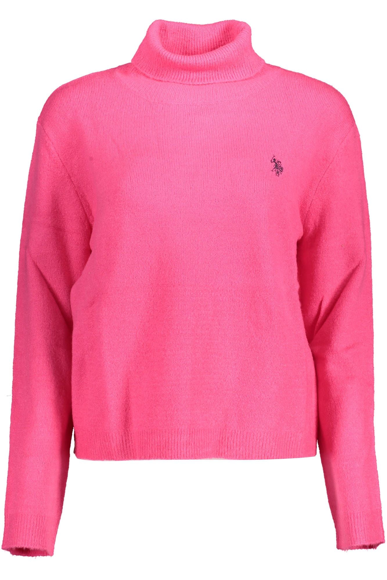 U.S. POLO ASSN. Pink Acrylic Women Sweater