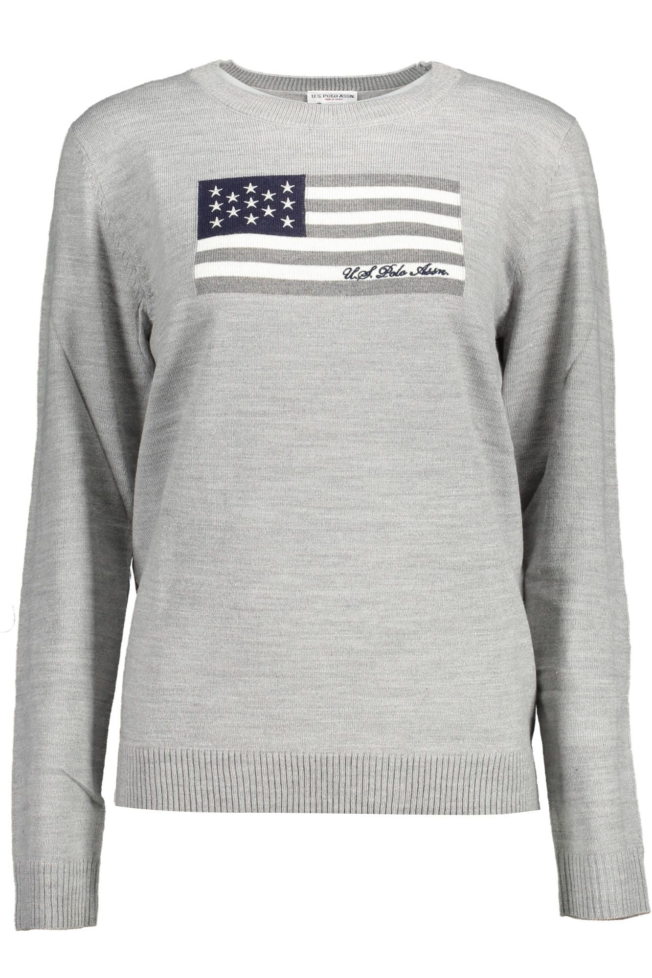 U.S. POLO ASSN. Gray Acrylic Women Sweater