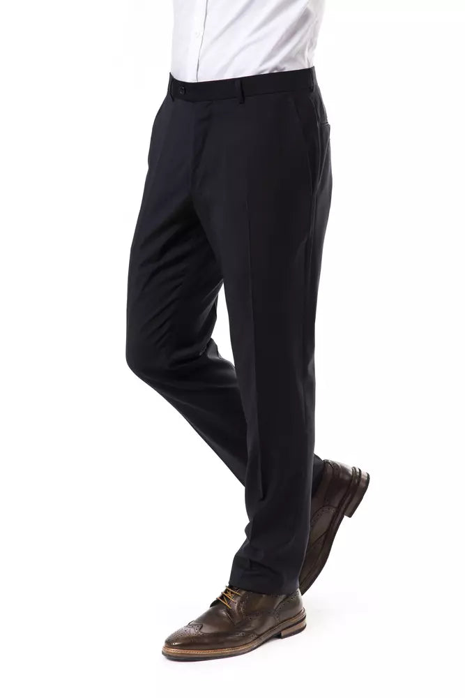 Uominitaliani Gray Wool Men Pant