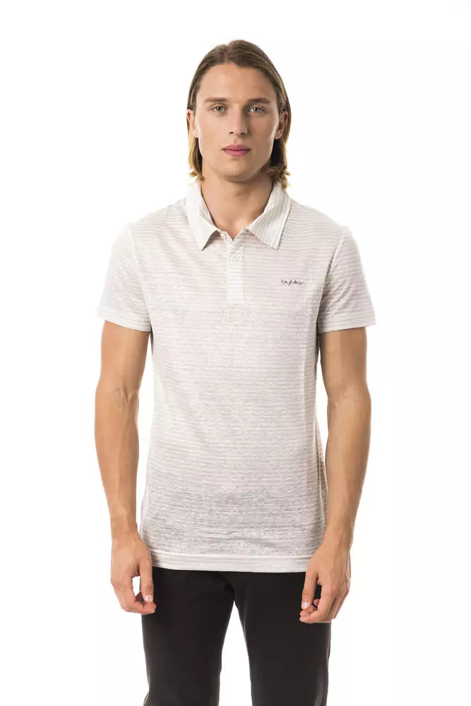 BYBLOS Beige Linen Men Polo