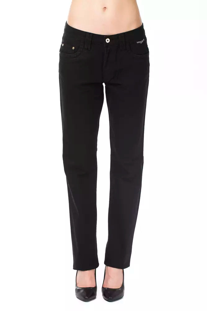 Ungaro Fever Black Cotton Women Pants