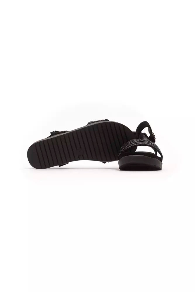 Péché Originel Black Textile Women Sandal