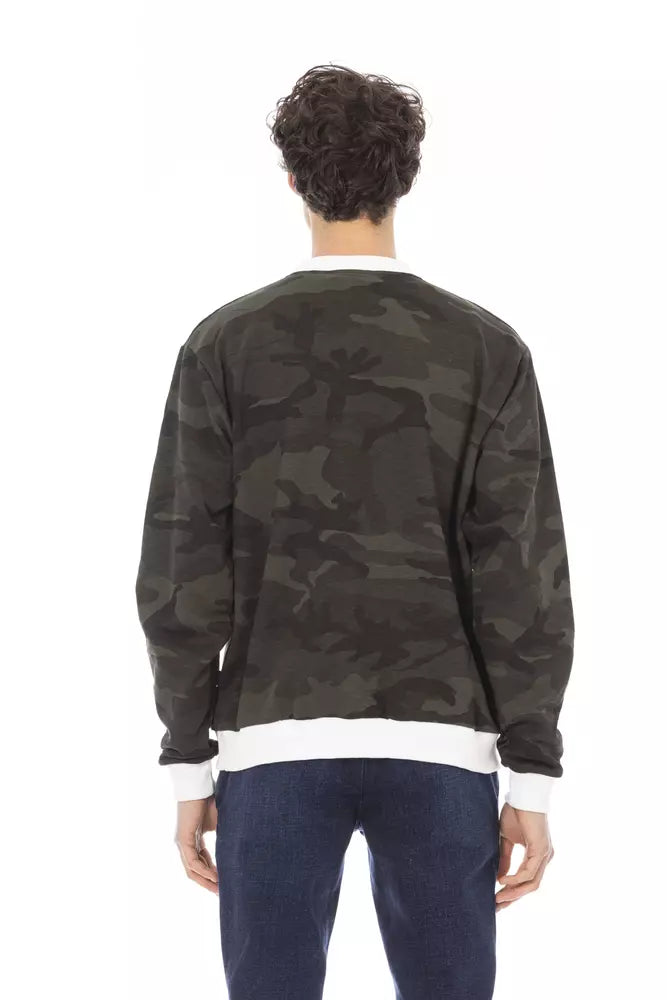 Baldinini Trend Army Cotton Men Sweater