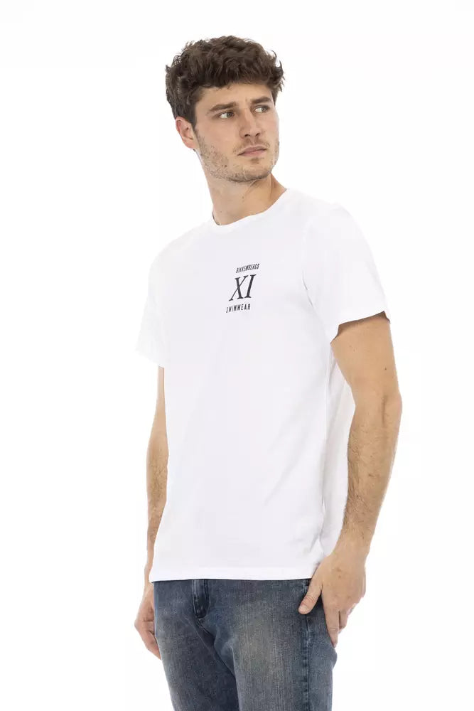 Bikkembergs White Cotton Men's T-Shirt