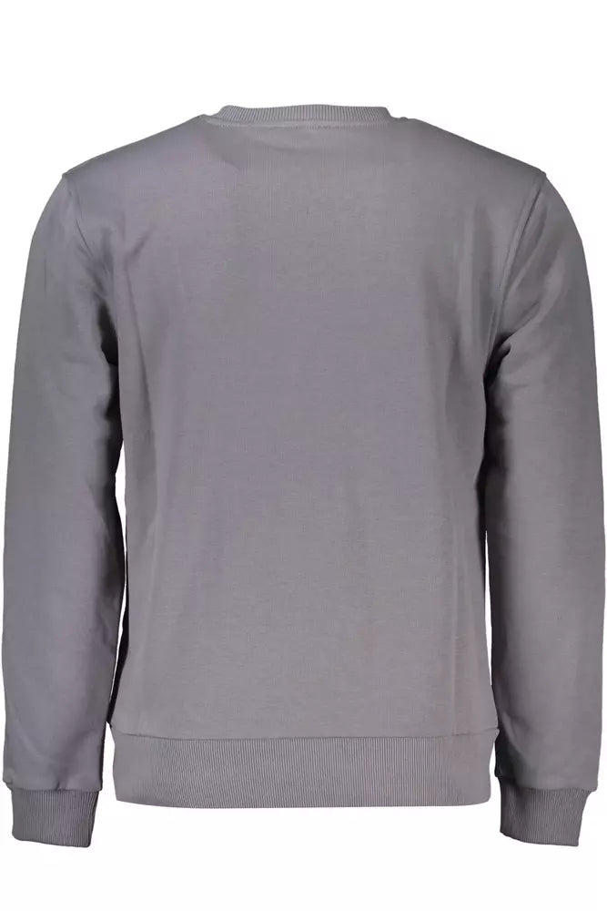 Cavalli Class Gray Cotton Men Sweater