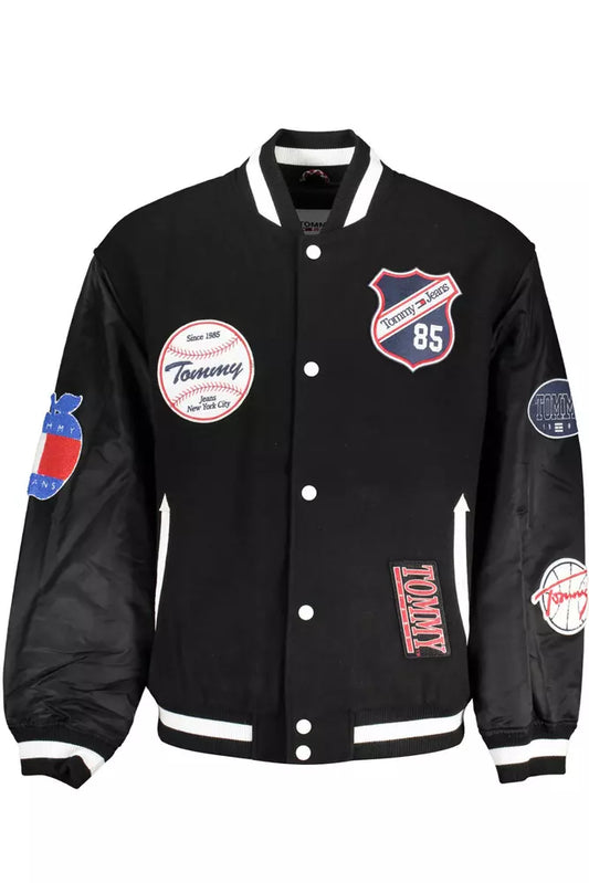 Tommy Hilfiger Black Polyester Men Jacket