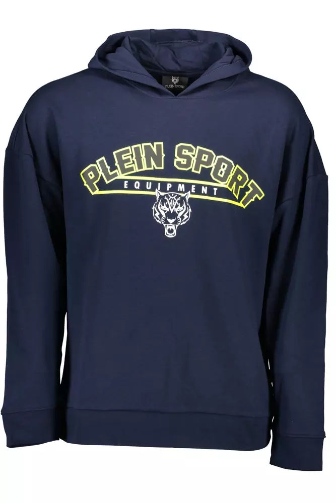 Plein Sport Blue Cotton Men Sweater