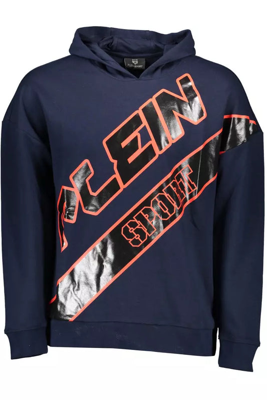 Plein Sport Blue Cotton Men Sweater