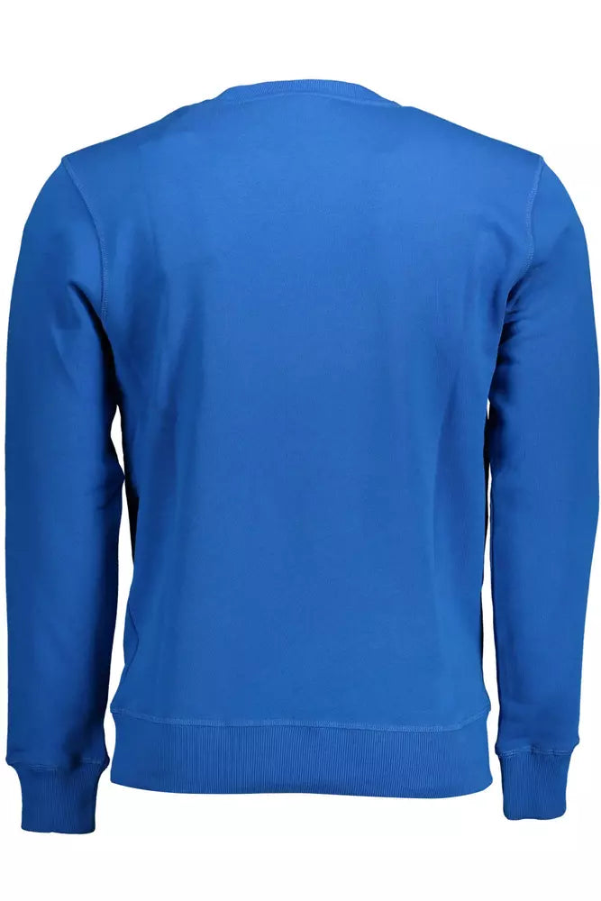 North Sails Blue Cotton Men Sweater