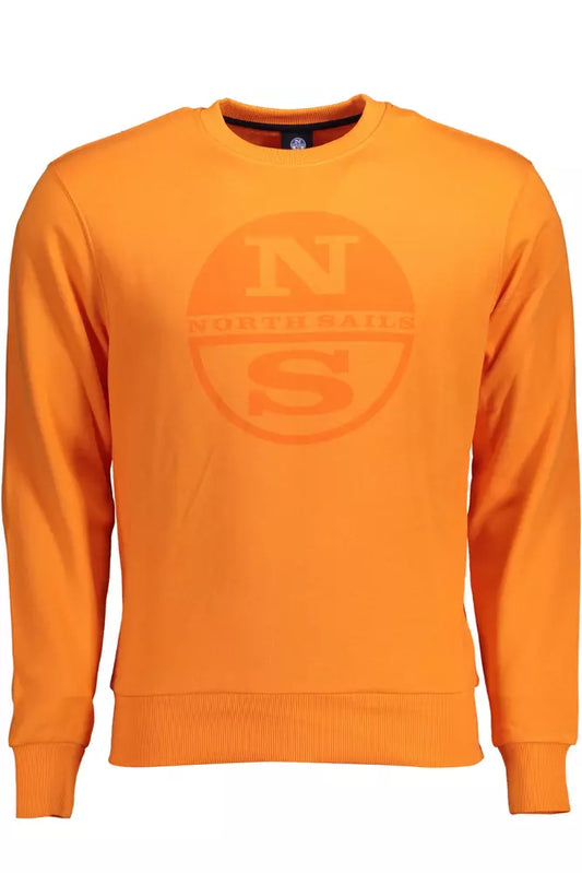 North Sails Orange Cotton Men Sweater