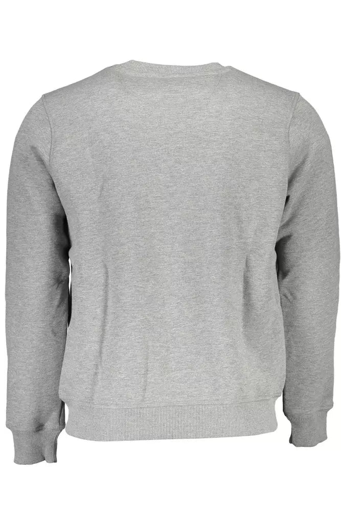 North Sails Gray Cotton Men Sweater