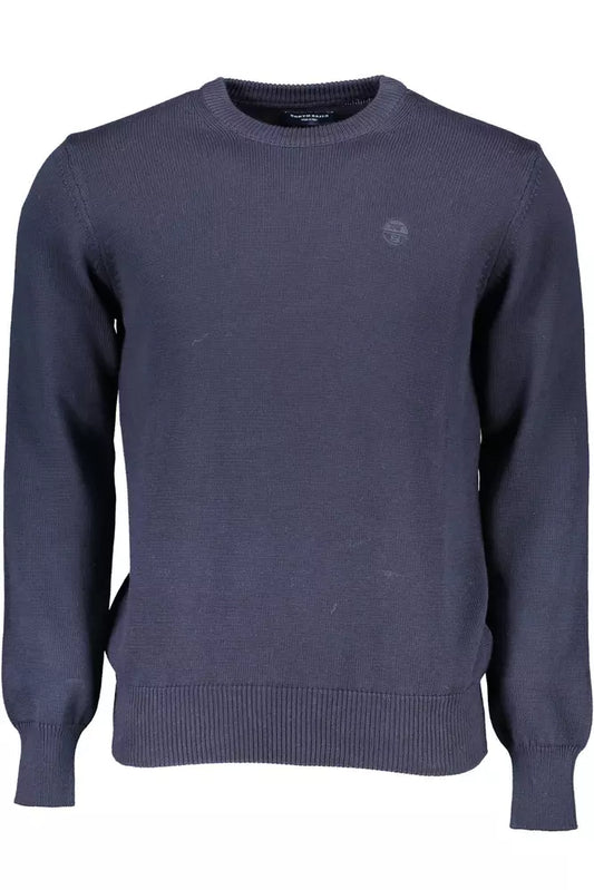 North Sails Blue Cotton Men Sweater