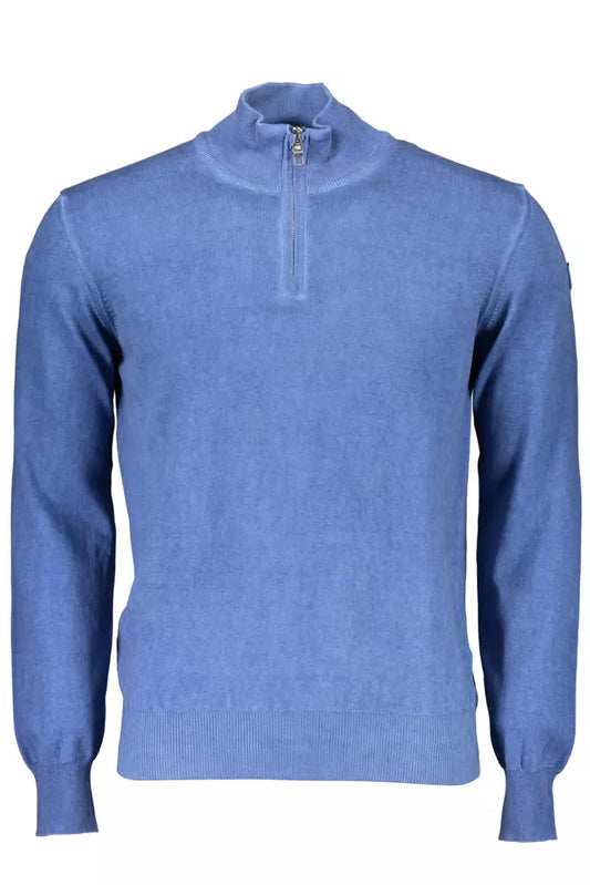 North Sails Blue Cotton Men Sweater