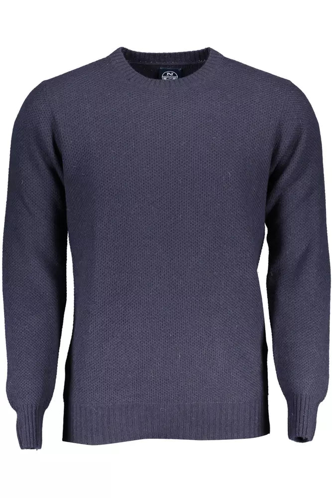 North Sails Blue Wool Men Sweater