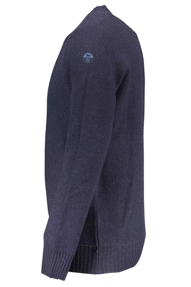 North Sails Blue Wool Men Sweater