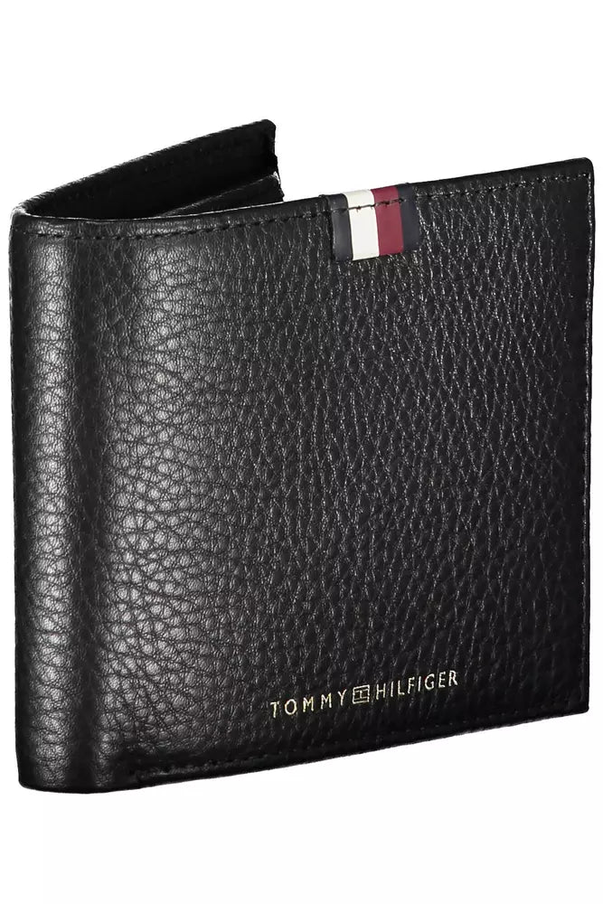 Tommy Hilfiger Black Leather Men Wallet