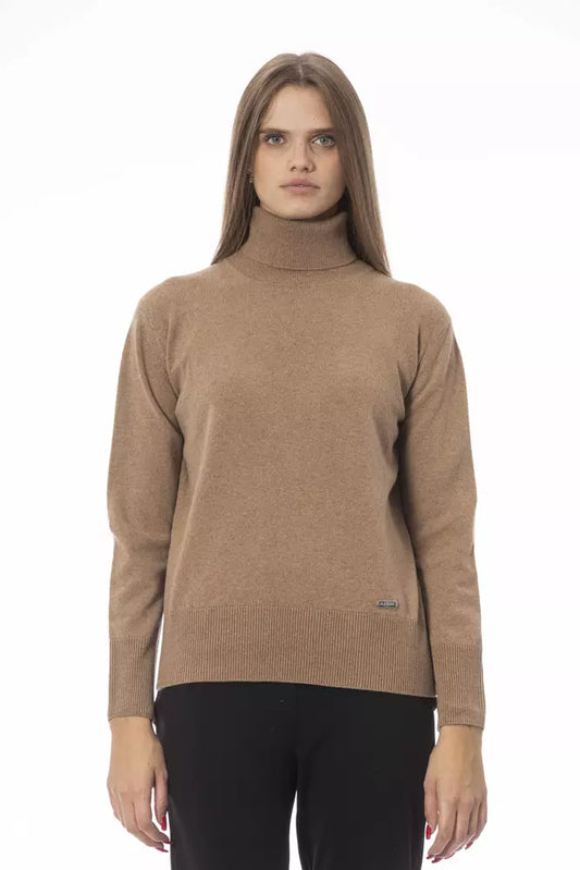 Baldinini Trend Beige Wool Women Sweater