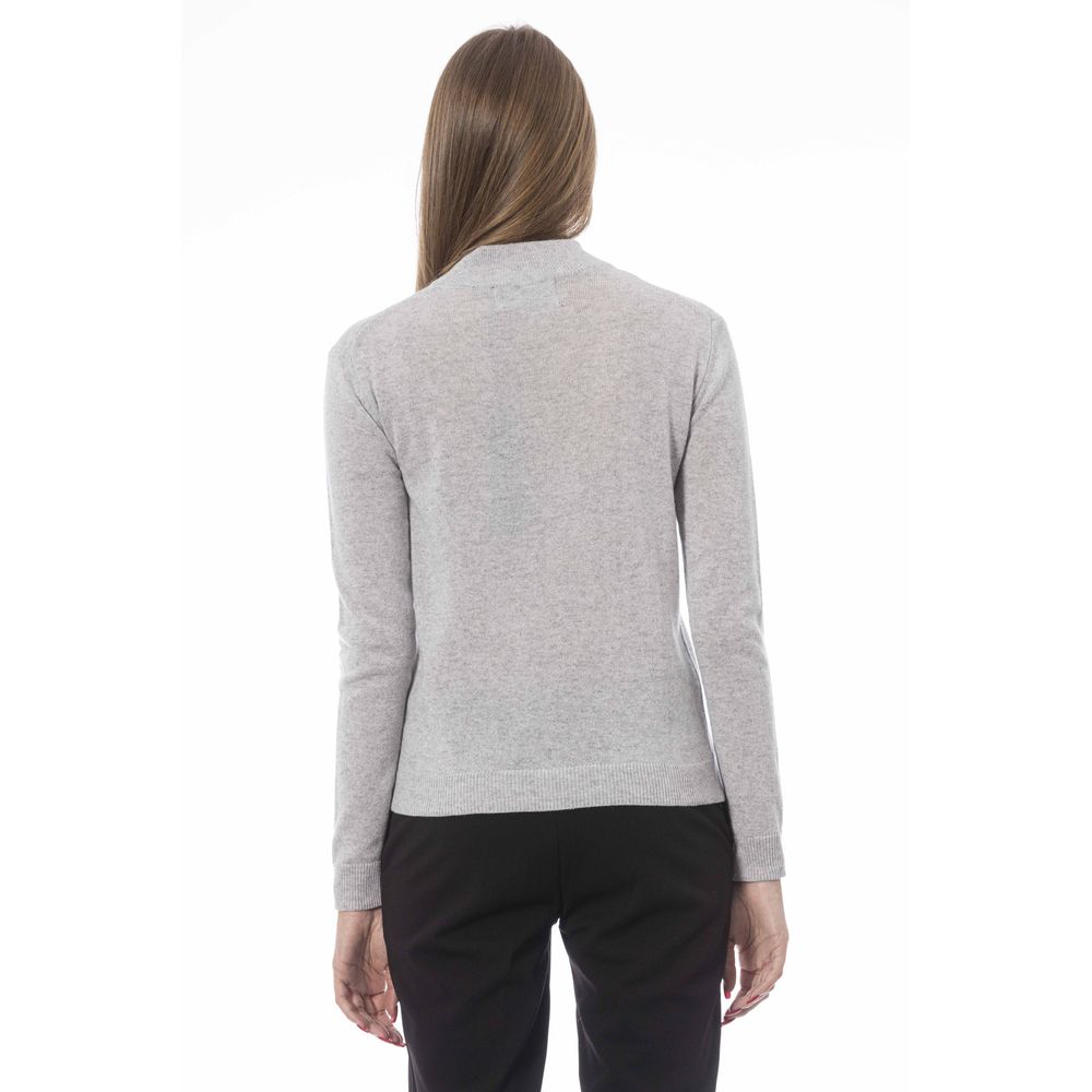 Baldinini Trend Gray Cashmere Women Sweater