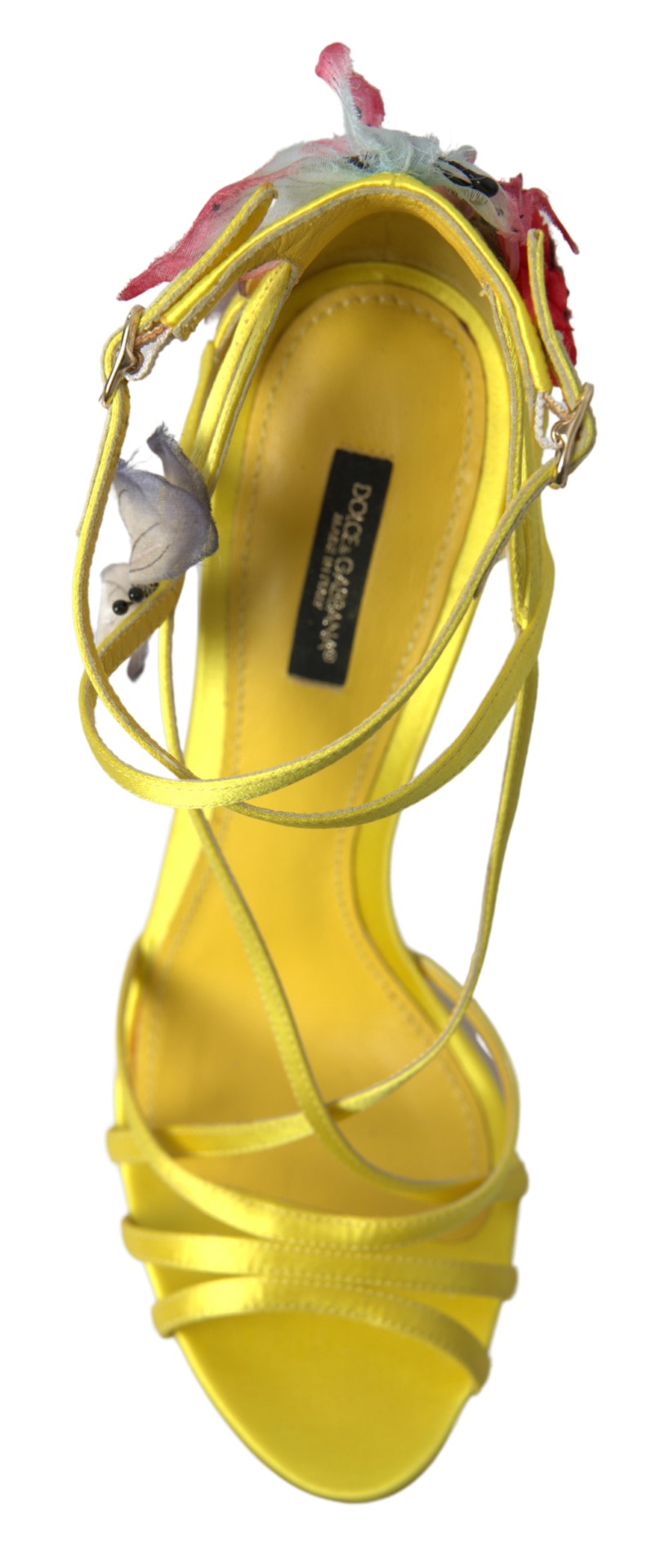 Dolce & Gabbana Enchanting Yellow Ankle Strap Sandals