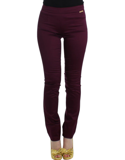 John Galliano Elegant Purple Slim Pants