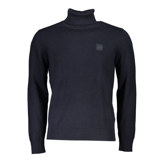 Hugo Boss Blue Cotton Men Sweater