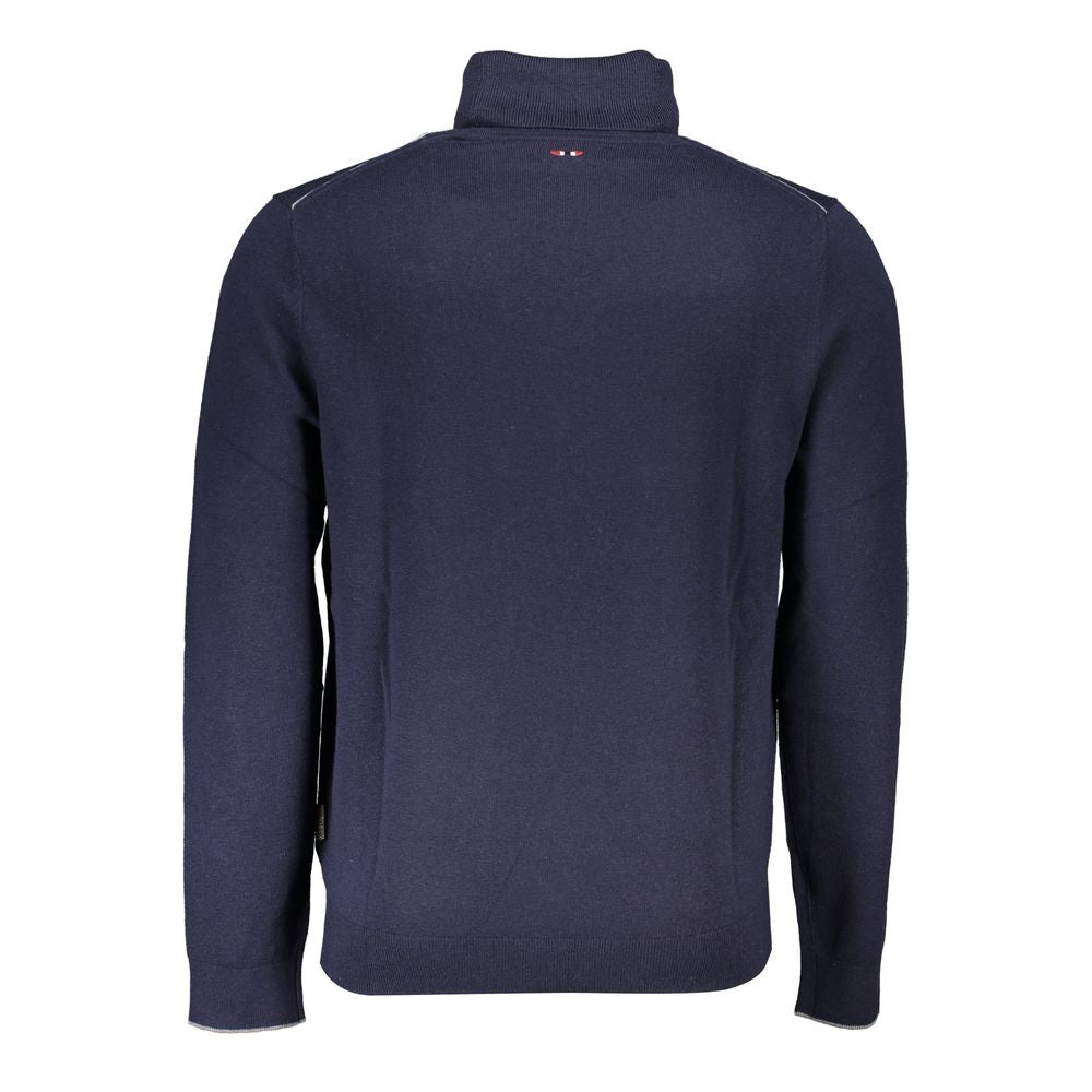 Napapijri Blue Fabric Men Sweater