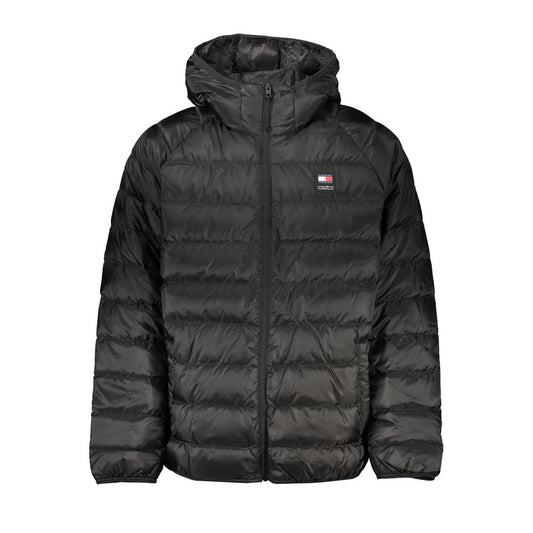 Tommy Hilfiger Elegant Black Hooded Jacket