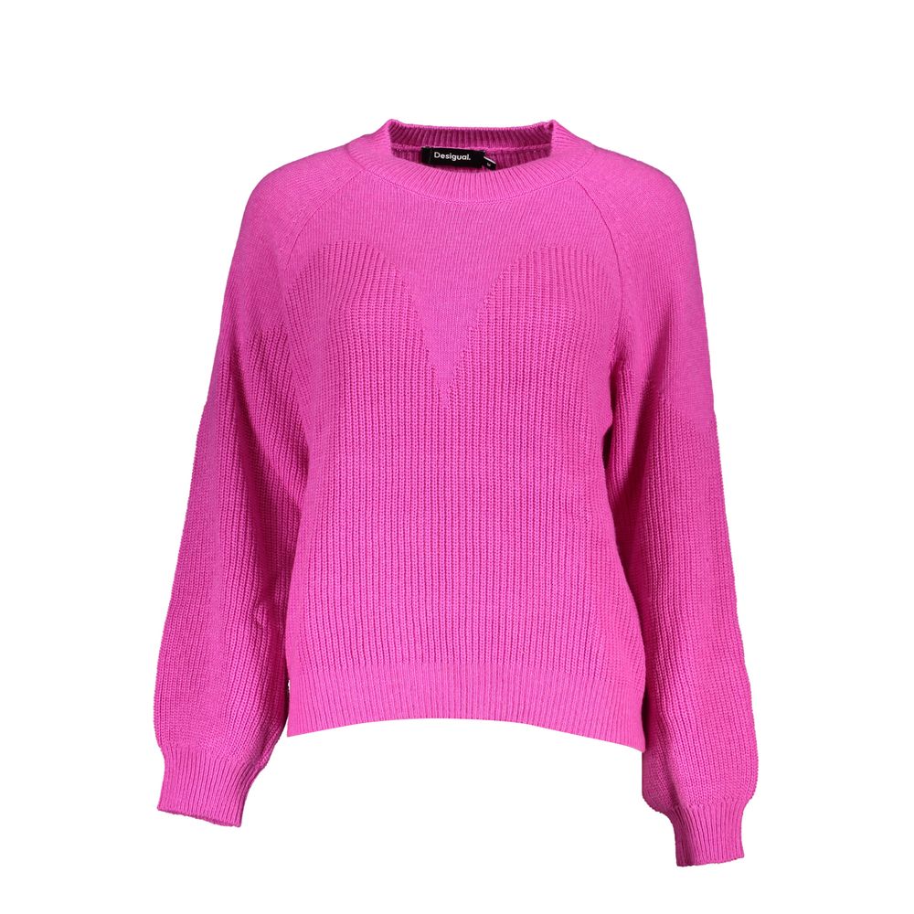 Desigual Chic Turtleneck Sweater with Contrast Detailing