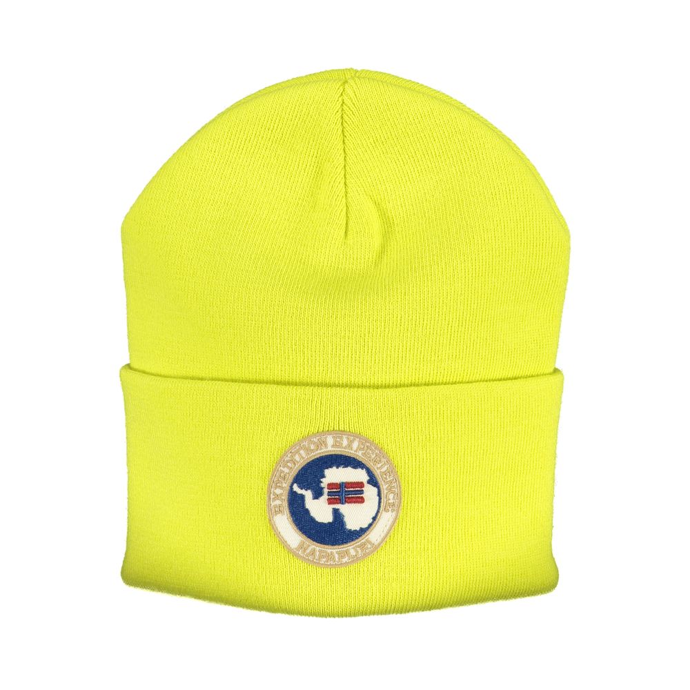 Napapijri Yellow Acrylic Hats & Cap