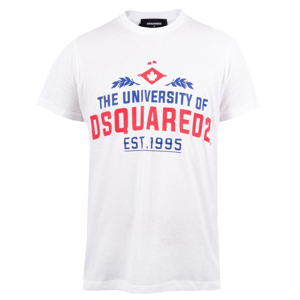 Dsquared² White Cotton Men T-Shirt