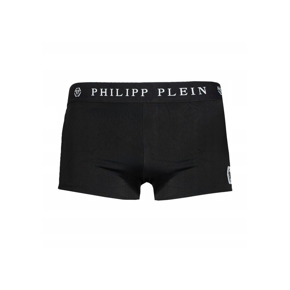 Philipp Plein Black Polyamide Men's Swimwear