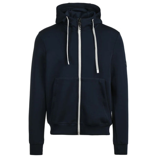 People Of Shibuya Sleek Blue Technical Fabric Hoodie