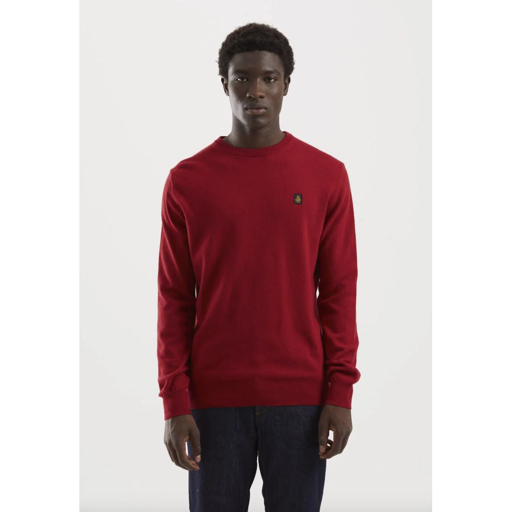 Refrigiwear Red Wool Men Sweater