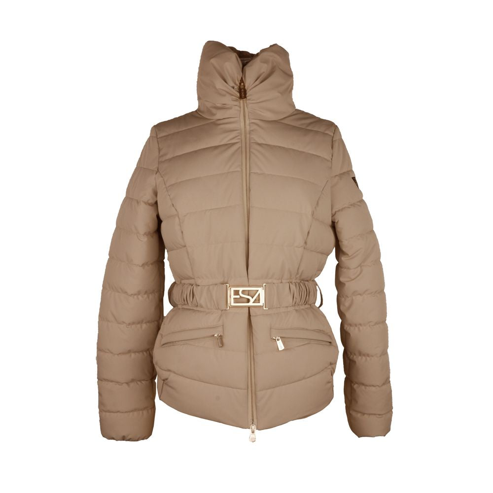 Yes Zee Brown Nylon Women Jacket