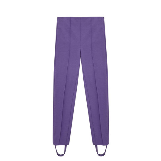 Lardini Elegant Purple Viscose Pants