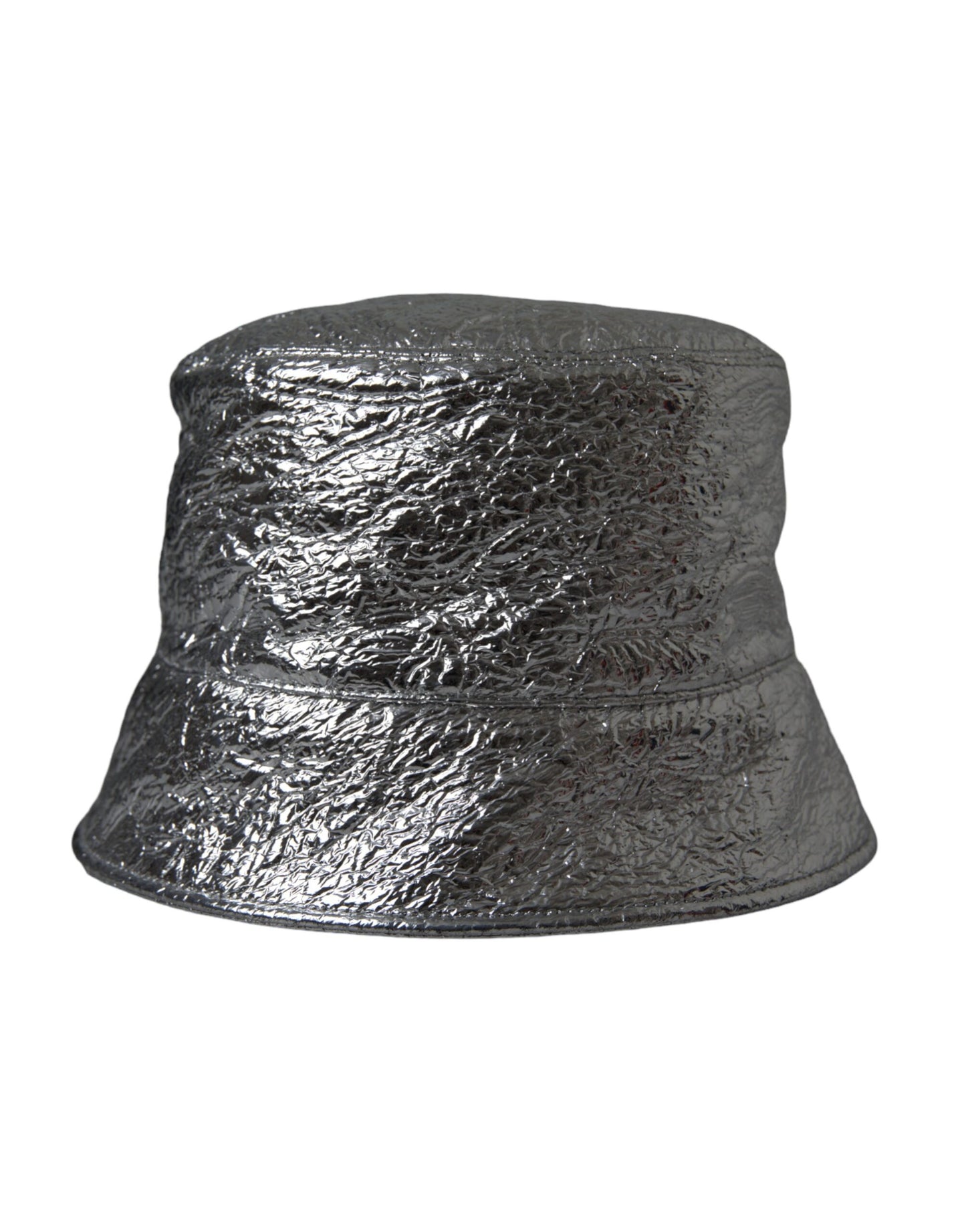 Dolce & Gabbana Metallic Silver Polyester Bucket Hat Men