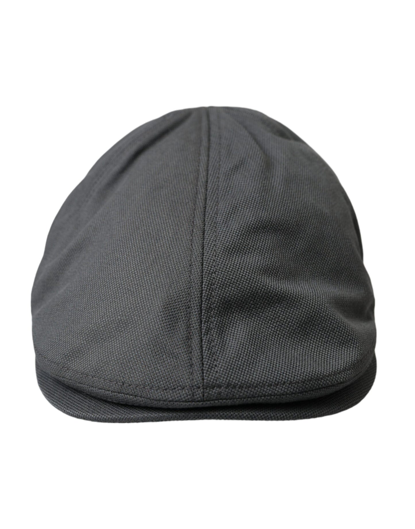 Dolce & Gabbana Dark Gray Cloth Logo Newsboy Hat Men