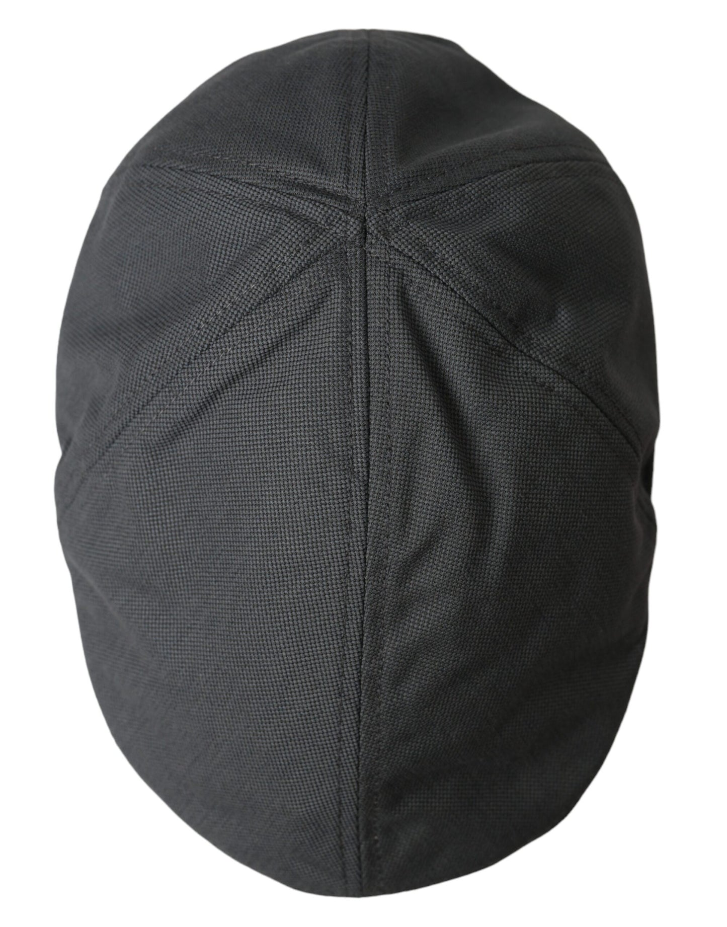 Dolce & Gabbana Dark Gray Cloth Logo Newsboy Hat Men