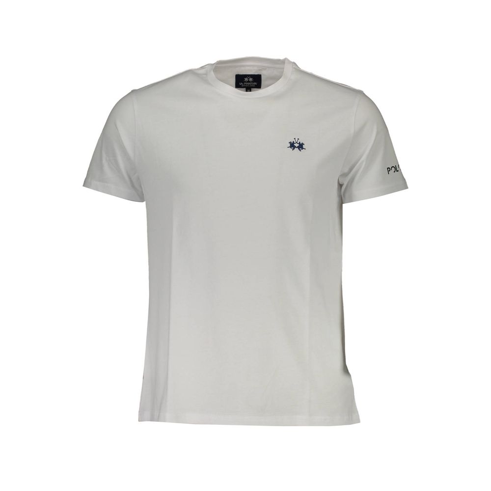 La Martina White Cotton Men T-Shirt