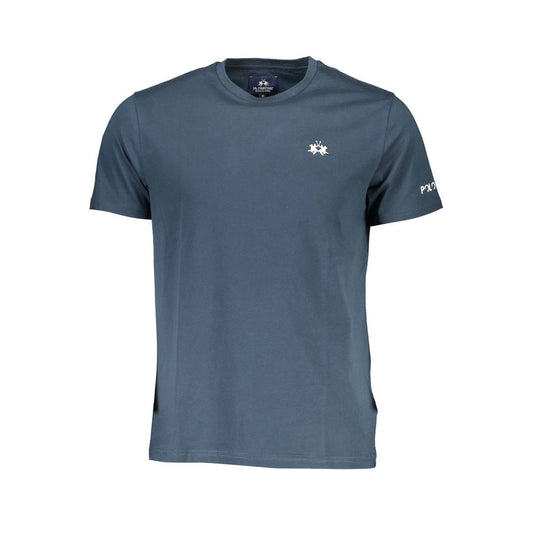 La Martina Blue Cotton Men T-Shirt