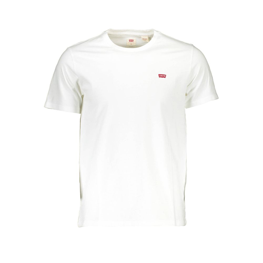 Levi's White Cotton Men T-Shirt