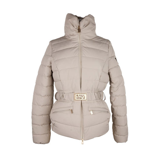 Yes Zee Gray Nylon Women Jacket