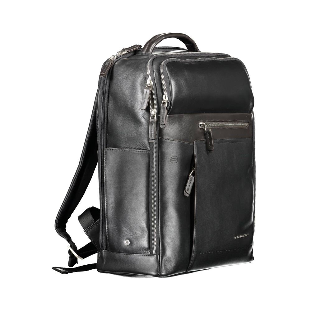 Piquadro Black Nylon Backpack